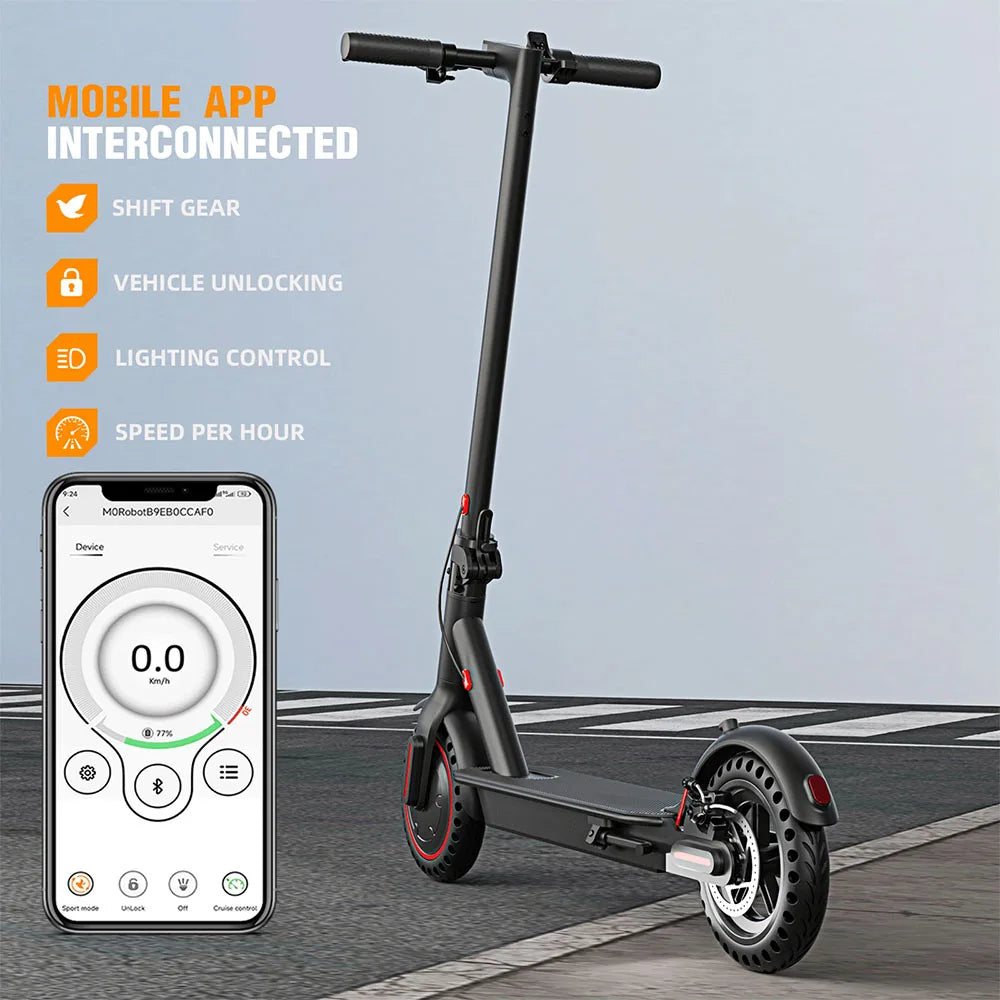 350W Foldable Electric Scooter, Explosion-proof Tires, Dual Brake System