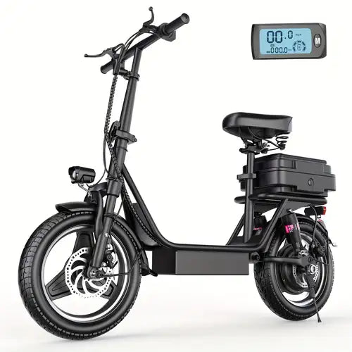 Folding electric scooter with trunk