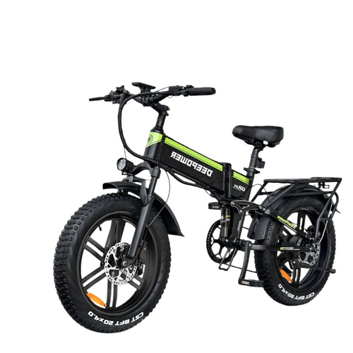 2000W Folding Electric Bike for Adults – 20" Fat Tire, 48V 25AH Battery, Mountain E-Bike, Oil Brakes
