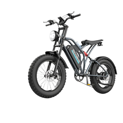 EKX T1 Electric Bike for Adults – 20" Fat Tire, 1000W Motor, 48V 20AH Battery, Mountain E-Bike, Off-Road Ready