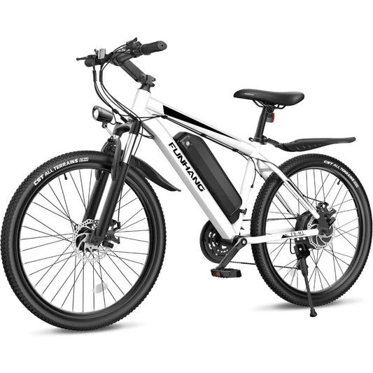 1000W Peak Electric Mountain Bike – 26'' Tires, 48V Removable Battery, 50 Mile Range, 21.7 MPH E-Bike
