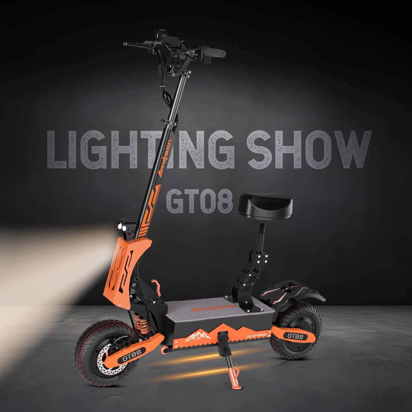 Dual Motor Electric Scooter – 60V 27Ah, 50 MPH Top Speed, 11-Inch Off-Road Tires