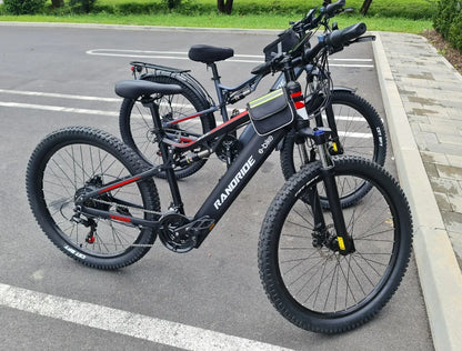 1000W Electric Bike – 48V 17Ah Battery, Full Suspension, Hydraulic Brakes, 21-Speed Gear, Rear Rack Included