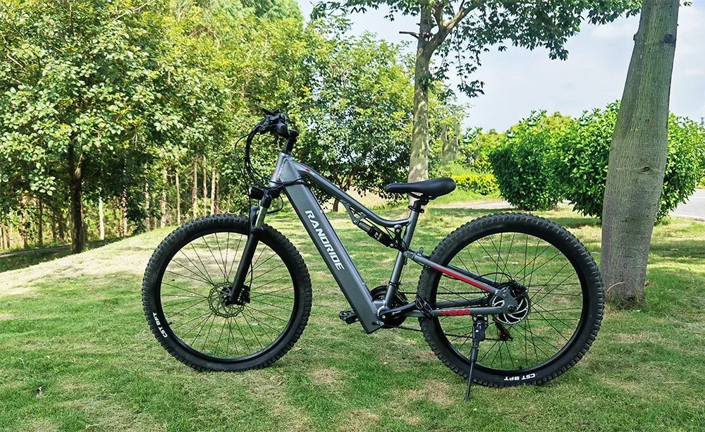 1000W Electric Bike – 48V 17Ah Battery, Full Suspension, Hydraulic Brakes, 21-Speed Gear, Rear Rack Included