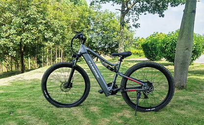 1000W Electric Bike – 48V 17Ah Battery, Full Suspension, Hydraulic Brakes, 21-Speed Gear, Rear Rack Included