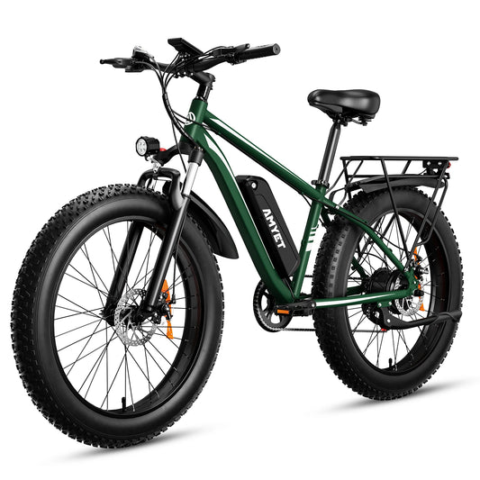 EB26 Electric Bike - 1000W Fat Tire E-Bike for Adults, 48V 15AH, 26" Mountain Bike, Dual Shock, 31mph