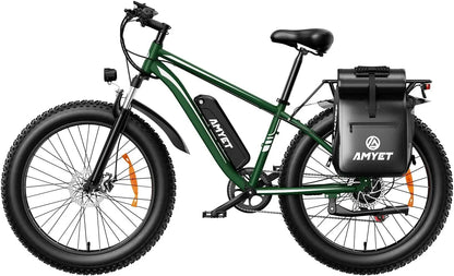 EB26 Electric Bike - 1000W Fat Tire E-Bike for Adults, 48V 15AH, 26" Mountain Bike, Dual Shock, 31mph